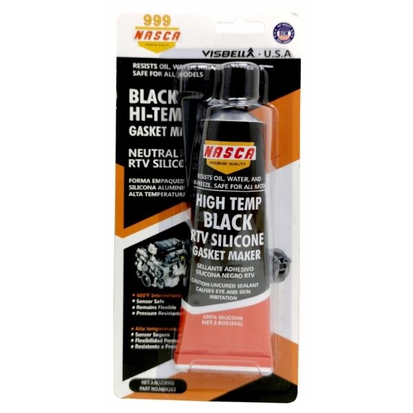 Nasca- Gasket Maker / High-Temperature Black RTV Silicone Gasket Maker - 85g