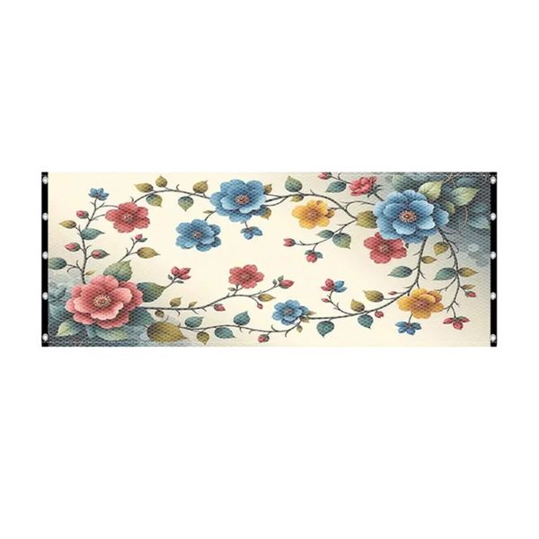 Pet Durable Indoor Easy To Assemble Colorful Floral Pet Safety Net -180cm