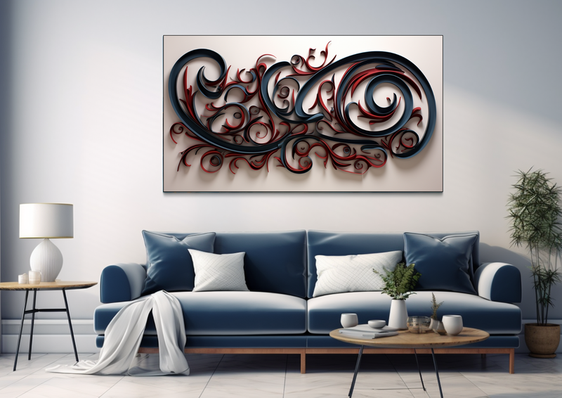 Canvas Wall Art - Arabic Harmony Abstract - BK0294