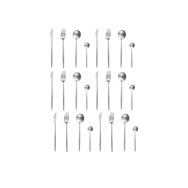 High-Quality Curtlery Set Dining Table Essential Utensils IB-201S - 24 Piece