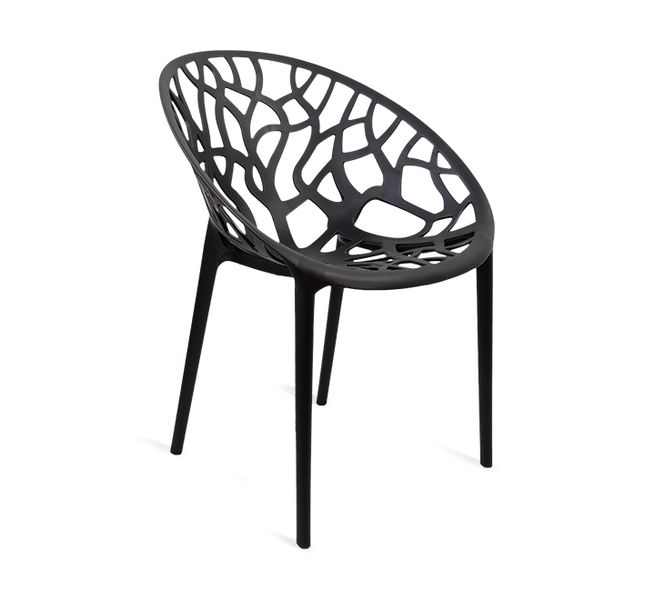 Plastic Web Chair - Black