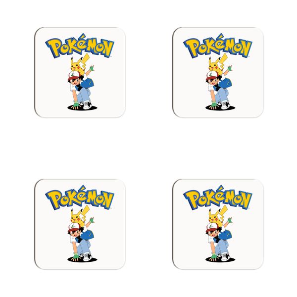 Pokemon Duo Emblem Coasters - Set of 4