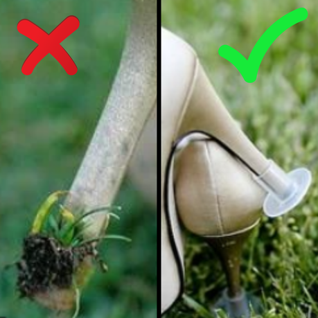 High heel covers hot sale for grass