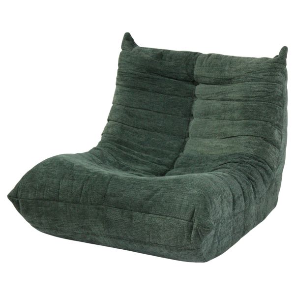 Ultra Comfort Compressed Boneless Sofa | Lounge Office Gaming | Dark Green