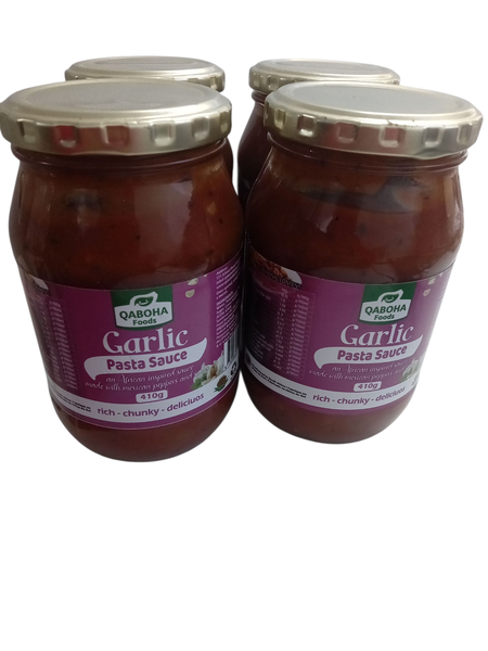 Qaboha foods Garlic Pasta Sauce 6 x 410g