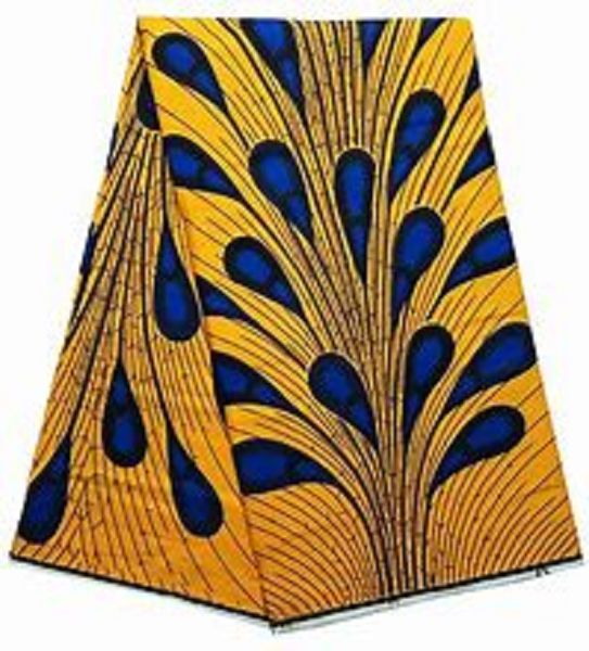 African Print Fabric - Peacock