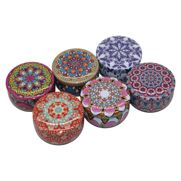 Set of 6 Handmade Natural Soy Wax Scented Candles