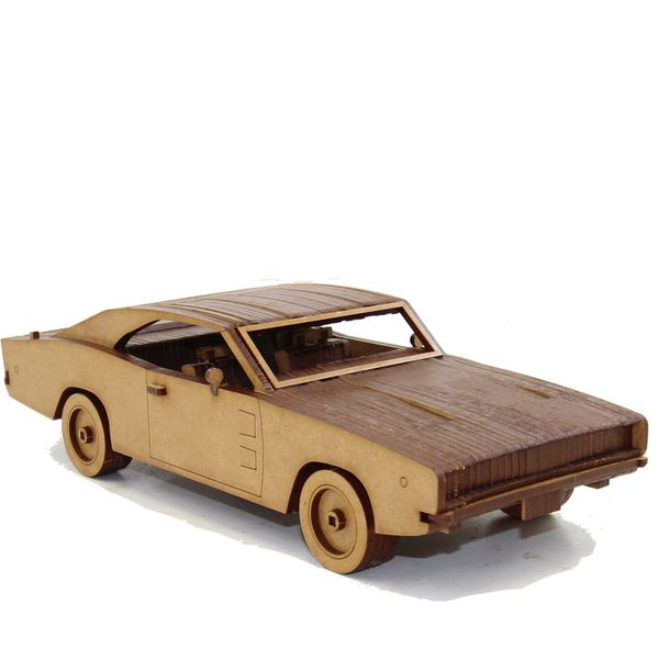 Wow We - 3D Wooden Model | 3D Puzzle | Dodge Charger 1968