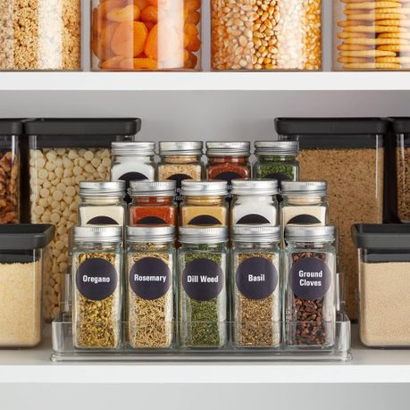 Organizer Rack Spice Rack Takealot Glass Spice Jars With Lid