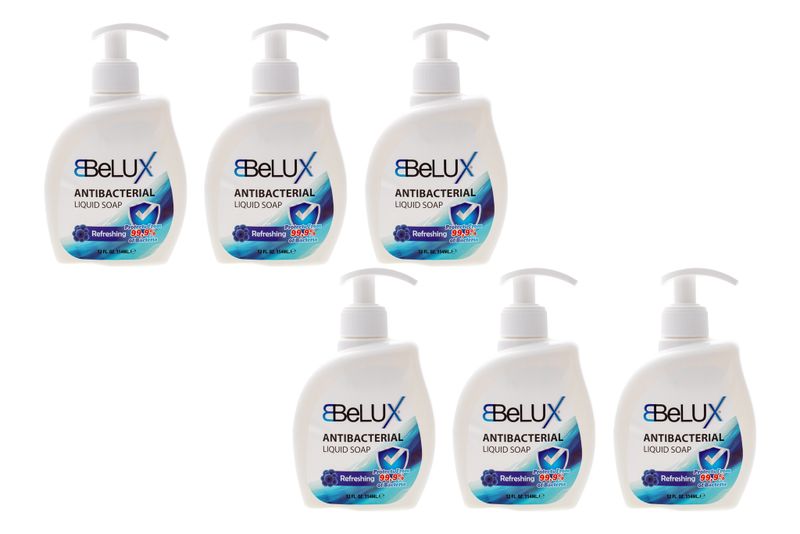 Anti- Bacterial Liquid Soap Refreshing Bundle - 354ml x 6 Bottles