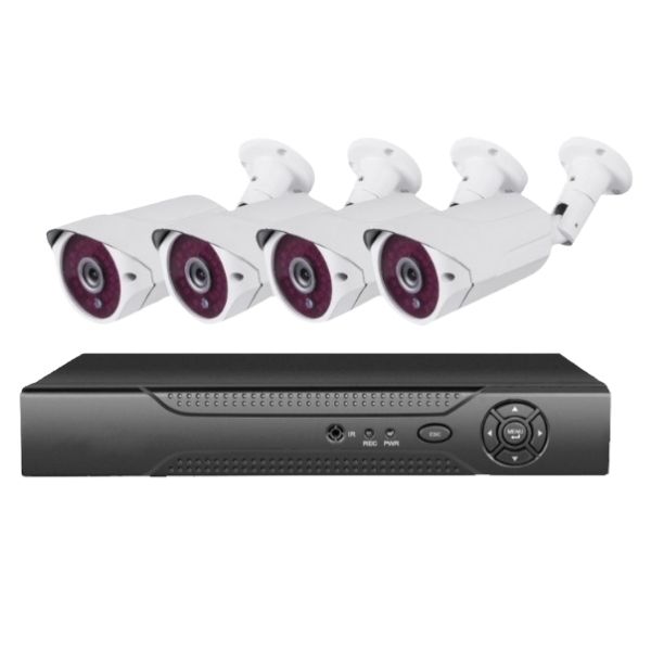 Waco 4 Channel CCTV Surveillance Kit with 4 Cameras & DVR 1TB Hard