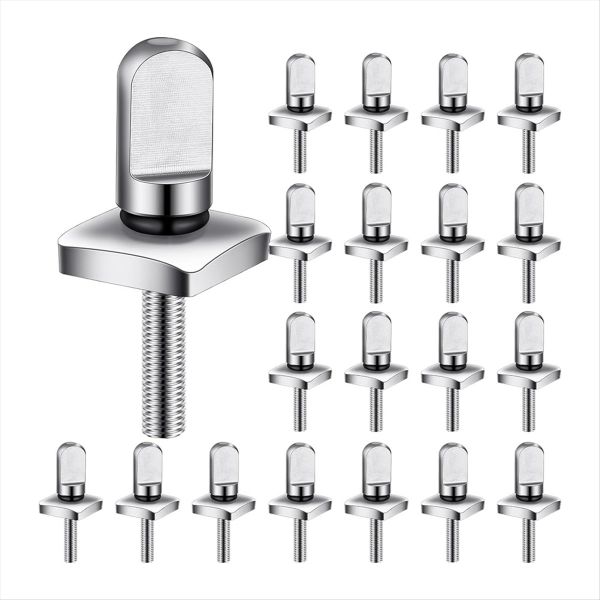 20Pcs Stainless Steel Fin Screw Sup Fin Screw With O Rings