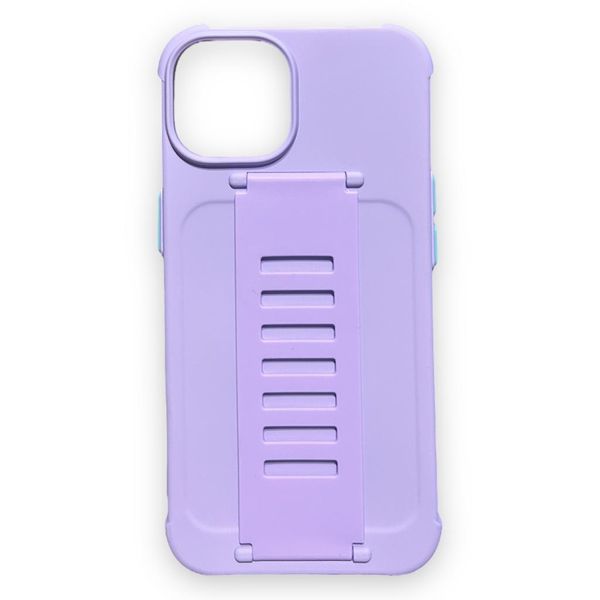 Silicon Case With Cut Out Hand Strap for iPhone 14 Pro Max -Baby Blue