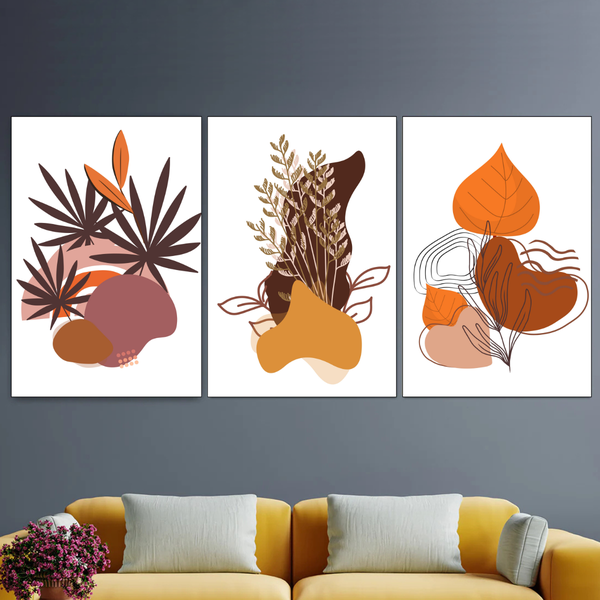 Set Of 3 - 28X40Cm - Boho Art image