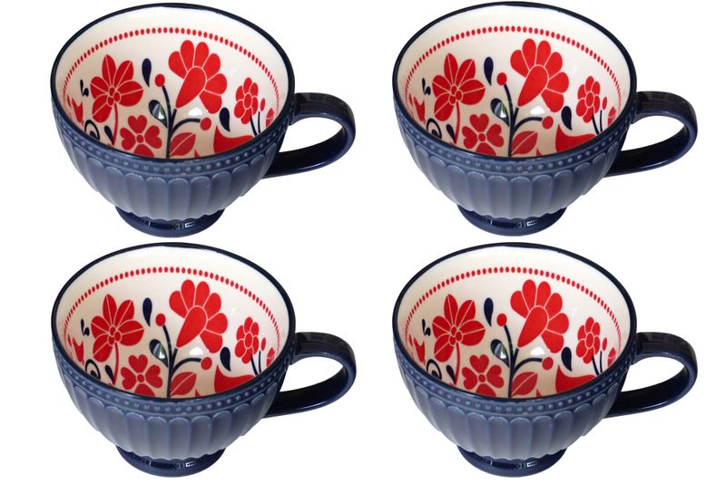 Impression Porcelain Break/Mug - 355ml - Set Of 4
