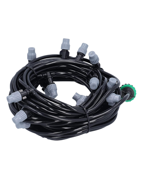 20m Garden Spray Irrigation Kit 20 Adjust Nozzles,Water-Saving Hose System