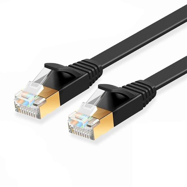 Entratech RJ45 Cat7 Flat Network Ethernet Patch/LAN Cable 10Gbps