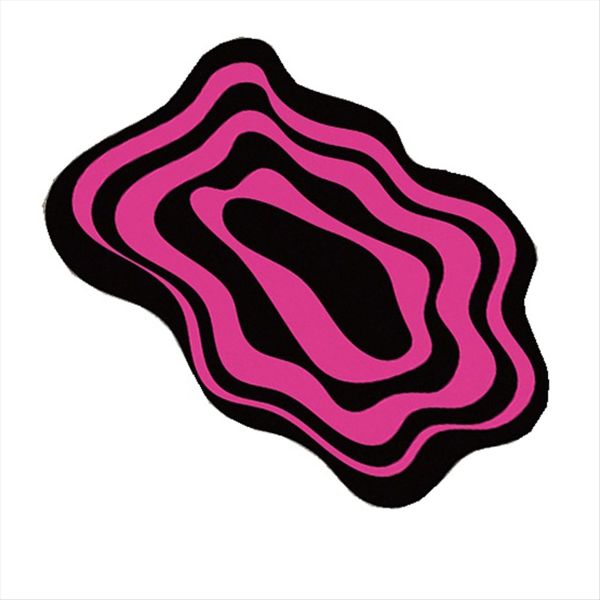 Dopamine Rainbow Circle Bathroom Anti-Skid Pad Water-Absorbing Diatom Mud M
