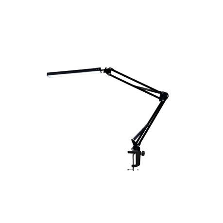 Adjustable LED Desk Lamp with Clamp, Swing Arm, Eye-care Dimming & Memory Image