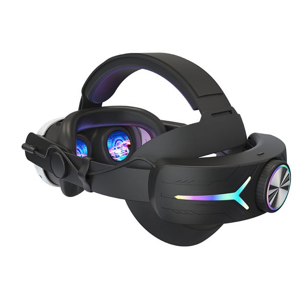 Head Strap for Meta/Oculus Quest 3/3S with Battery Pack &amp; Breathing Light