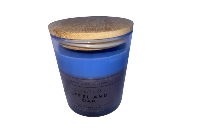 Steel and Oak Candle - 100% Soy Wax 300g