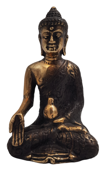 Brass Buddha Holding Bowl - 10cm