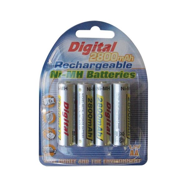 Vanson AA 2800mah Rechargeable NI-MH Batteries - 4 Pack