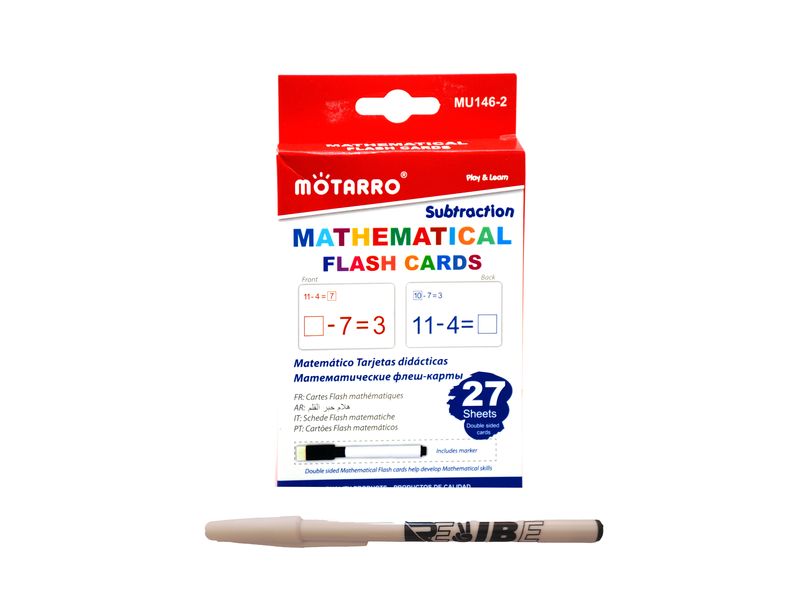 Motarro Children Early Development Subtraction Flash Cards With ReVibe Pen