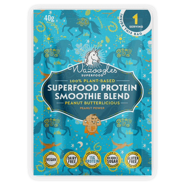 Wazoogles Superfood Protein Blend Peanutbutterlicious 10 x 33g