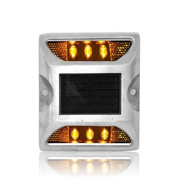 Square Solar Spike Night Warning Strobe Lights