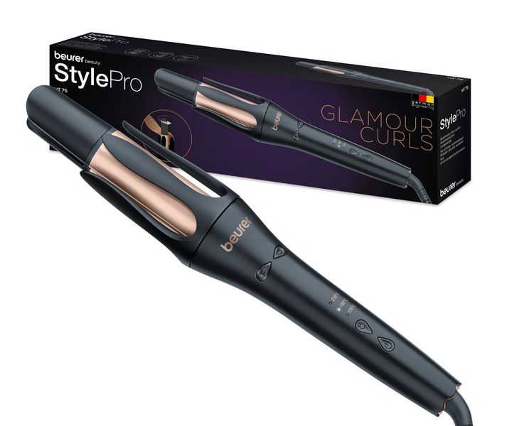 Beurer Automatic Hair Curler with Smart Timer &amp; 4-Way Ion Outlet: HT 75
