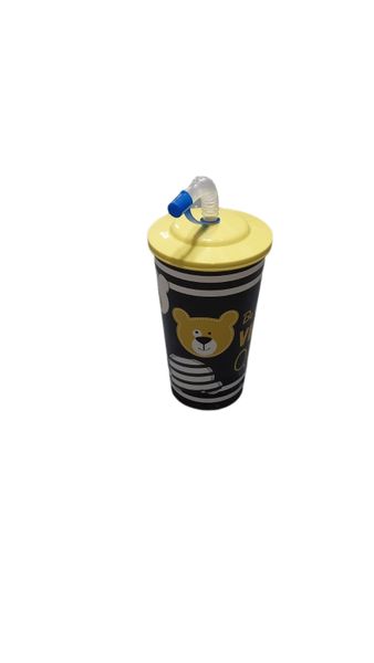 Reusable Plastic - Cups with Lid and Straw