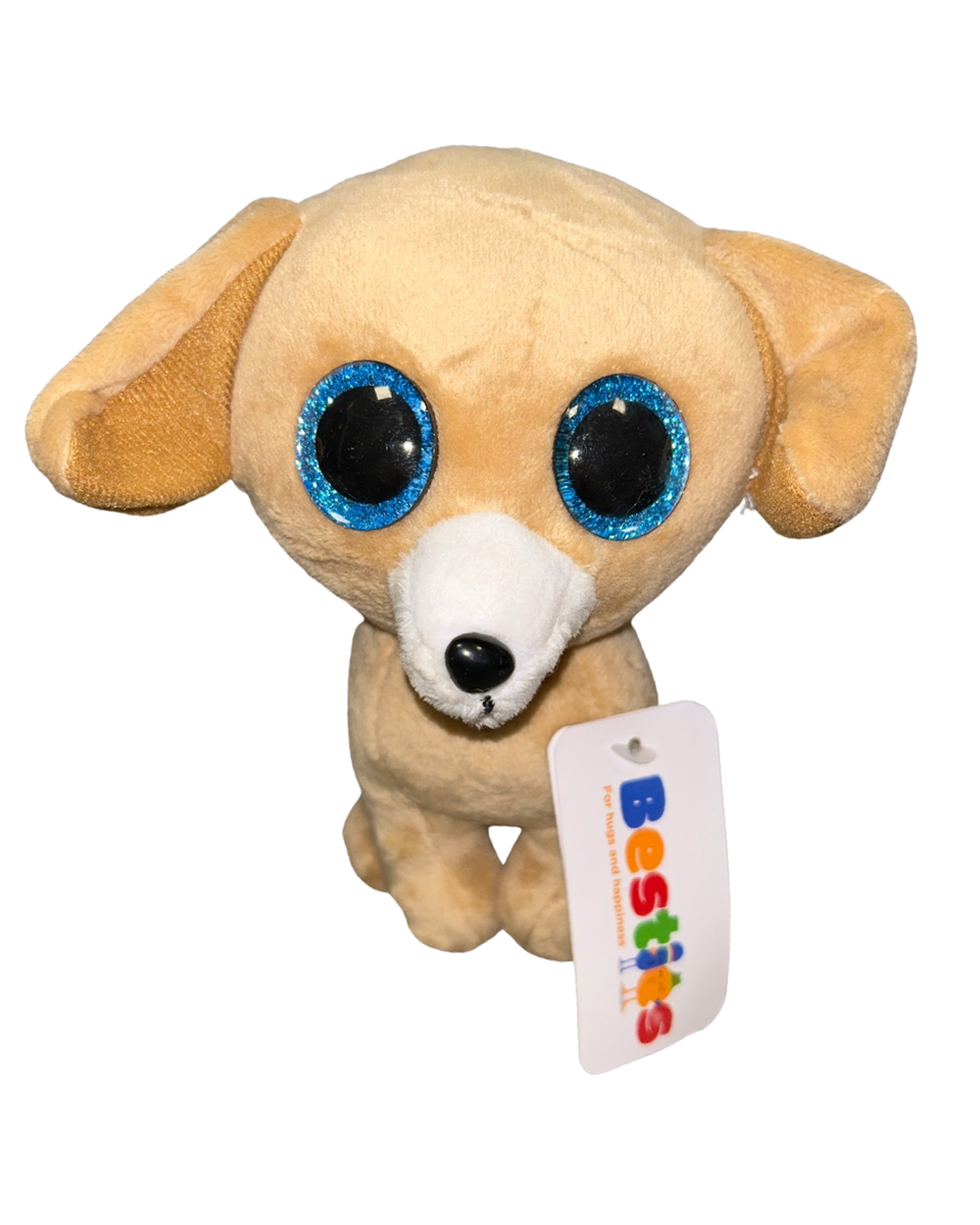Most Adorable Soft Dog Toy with Blue Glitter Eyes | Buy Online in South ...