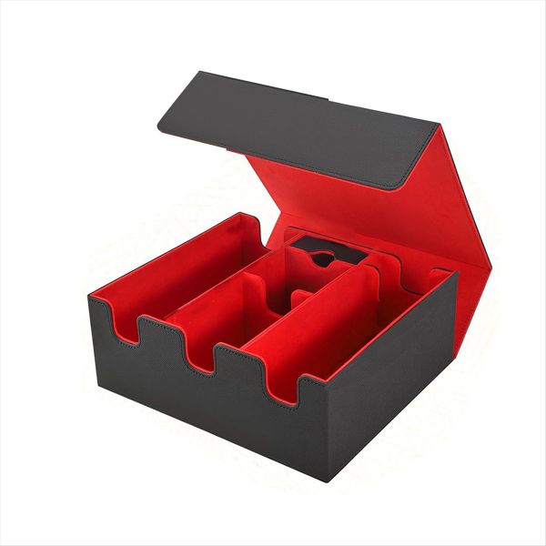 for Trading Cards Magnetic Closure Tcg Storage Box Black+Blue