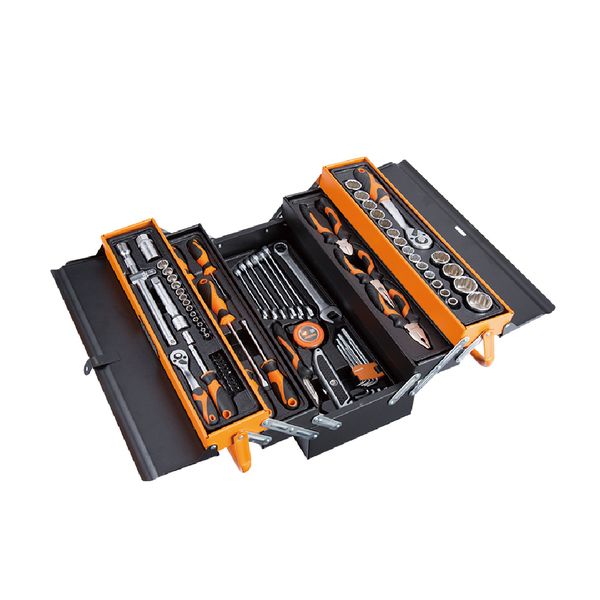 Kendo - 88 Piece Complete Tool Set - Including 5 Tier Cantilever Toolbox