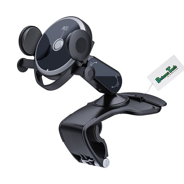 BotereuTech Automatic Clamp Car Phone Mount 1080 Rotation