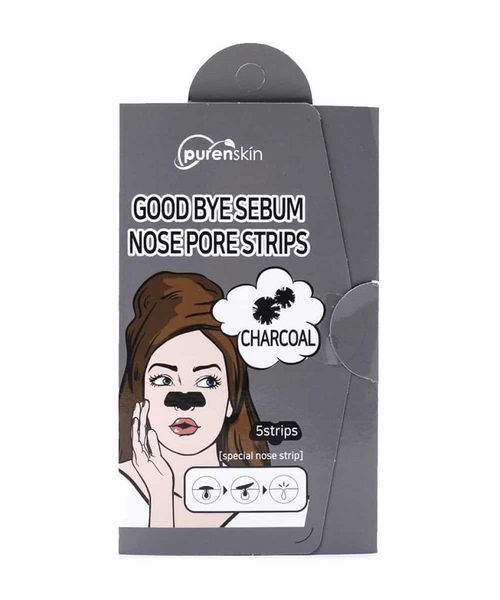 Purenskin - Charcoal Good Bye Sebum Nose Pore Strips (Parallel Import)