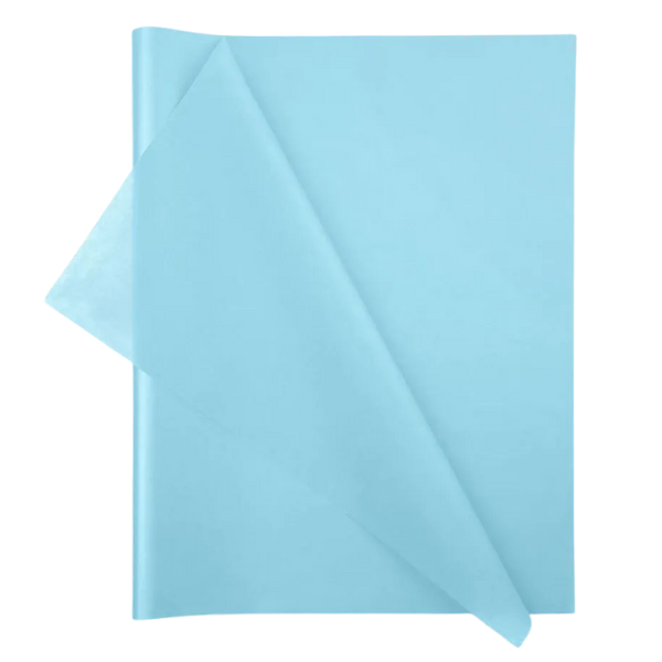 Wrapping Tissue Paper - 24 Sheets Sky Blue - Eco-friendly &amp; Recyclable