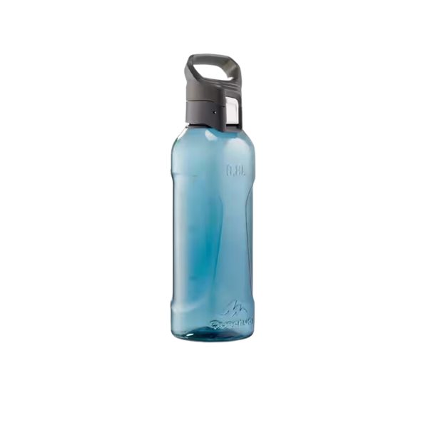 Quechua Ecozen 0.8 L flask with quick opening cap for hiking - Purple