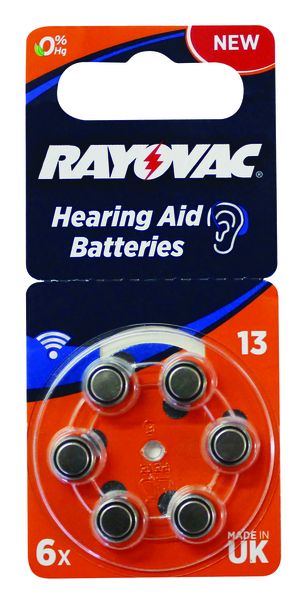 Rayovac - Size 13 Hearing Aid Batteries (6 Pack)