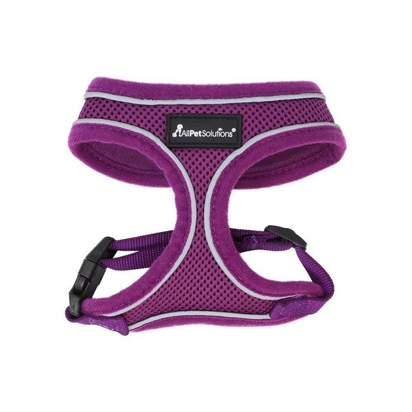 All Pet Solutions Purple Dog Harness with Reflective Strip - Small
