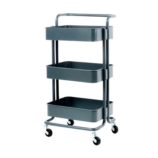 3 Tier Metal Rolling Utility Cart Trolley