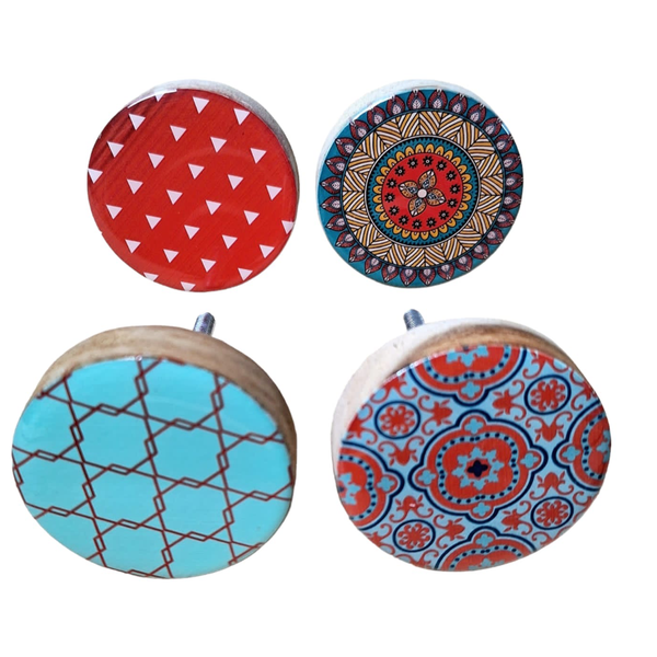Kiaat Doorknobs Combo 4 Hexagon Triagular Mandala