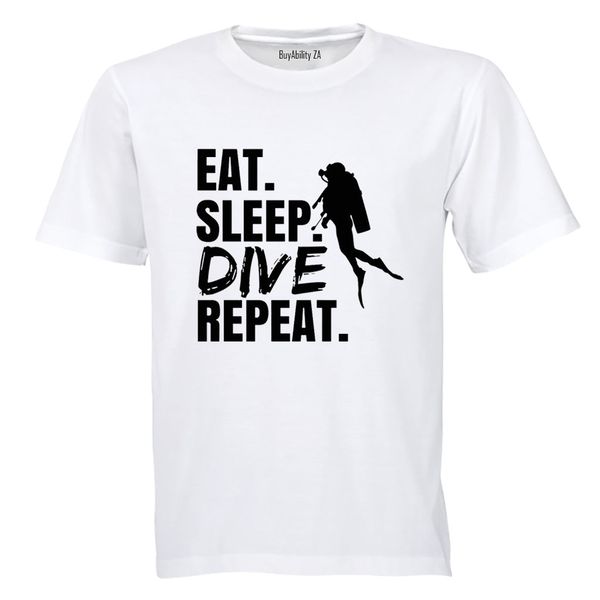 Dive Repeat Scuba - Adults - T-Shirt