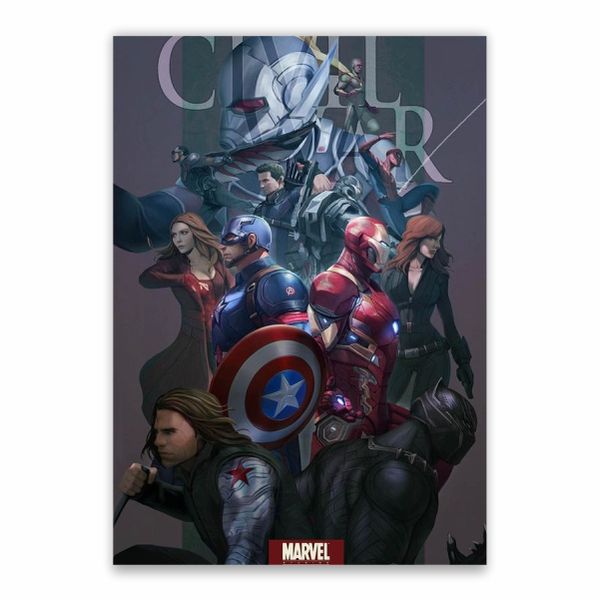 Civil War Marvel Poster - A1