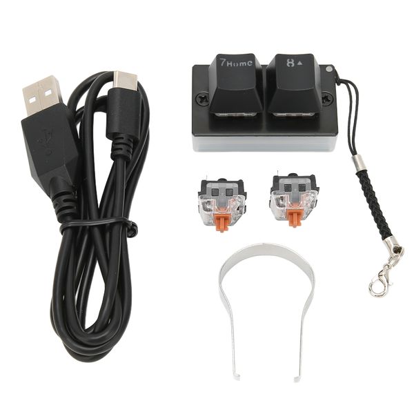 Two Key Keyboard Gaming RGB Programmable Wired