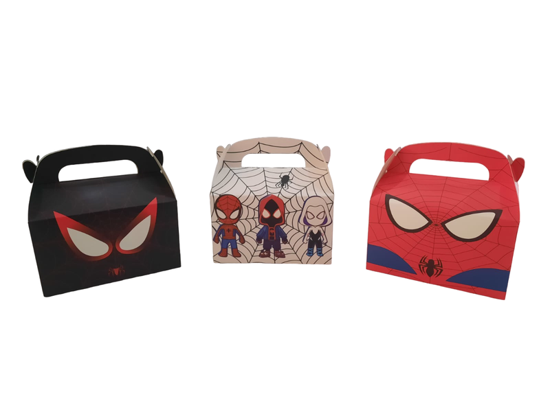 Spiderman Theme Party Boxes- 12 Boxes