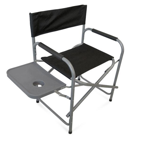 Directors Steel Chair with Side Table