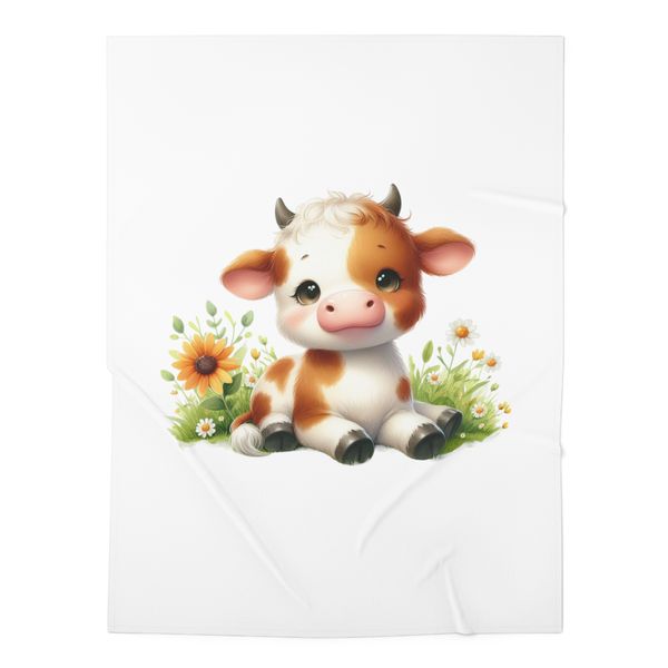 Cute Cow 4 Fleece Blanket 70x100cm
