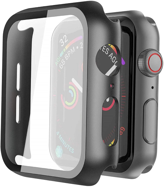 Hard Case Glass Screen Protector for Apple iWatch Series 7 - 41mm